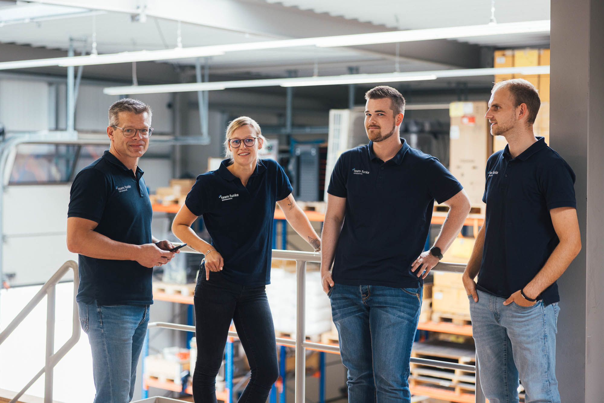 Servicetechniker-Team von Funke Klimatechnik in Dötlingen